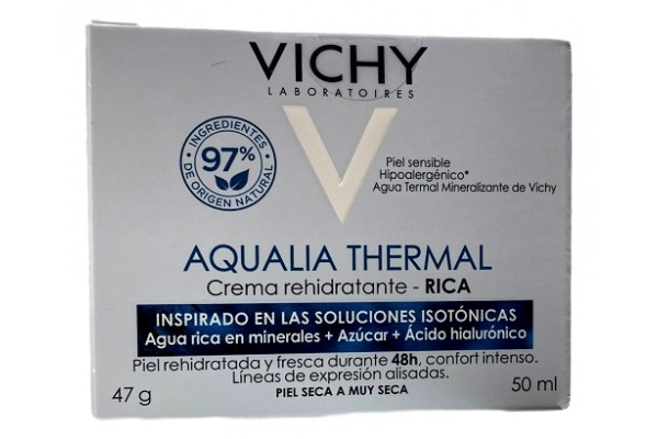 VICHY AQUALIA THERMAL CREMA REHIDRATANTE RICA TARRO 49G