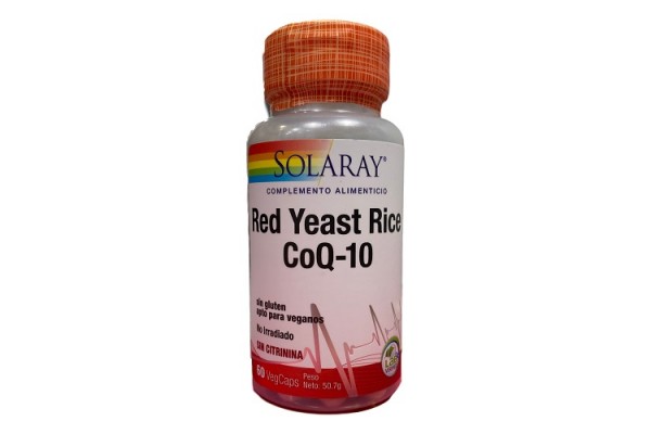 SOLARAY RED YEAST RICE COQ-10 60 VEGCAPS
