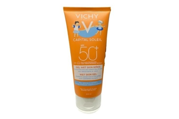VICHY CAPITAL SOLEIL GEL WET SKIN NIÑOS 200 ML