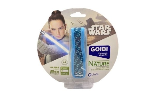 GOIBI PULSERA ANTIMOSQUITOS NATURE STAR WARS GRIS