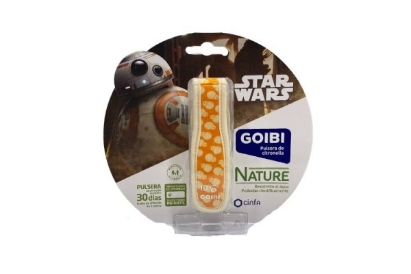 GOIBI PULSERA ANTIMOSQUITOS NATURE STAR WARS GRIS