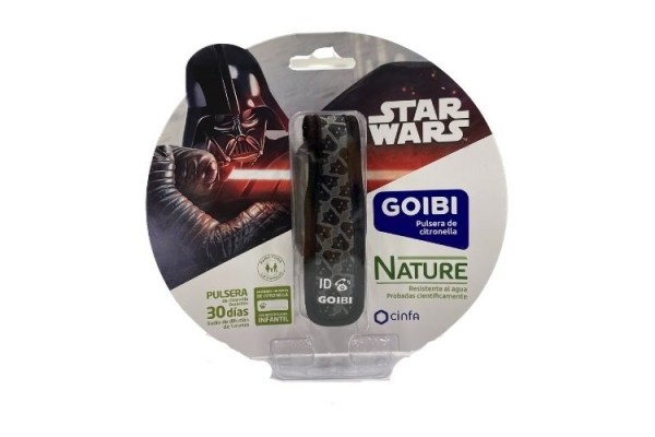 GOIBI PULSERA ANTIMOSQUITOS NATURE STAR WARS GRIS
