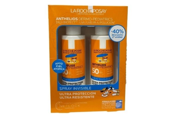 ANTHELIOS DUPLO SPRAY INVISIBLE PEDIATRICO SPF 50+ 200 ML 50% 2ªU