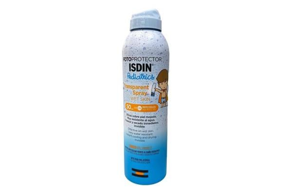 FOTOPROTECTOR ISDIN TRANSPARENT SPRAY WET SKIN PEDIATRICS SPF 50+
