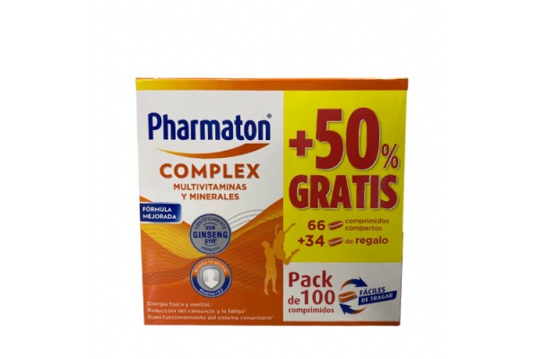 PHARMATON COMPLEX 66 COMP + 34 COMP GRATIS