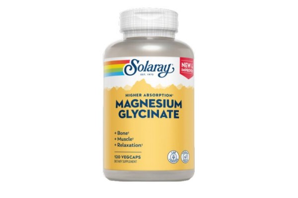 SOLARAY MAGNESIUM GLYCINATE 120 VEGCAPS