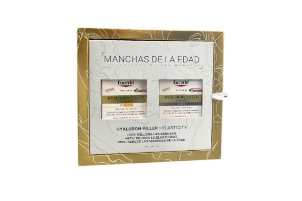 EUCERIN PACK TRATAMIENTO ANTI-ARRUGAS HYALURON-FILLER + ELASTICITY FPS 15 + VITAMINA C