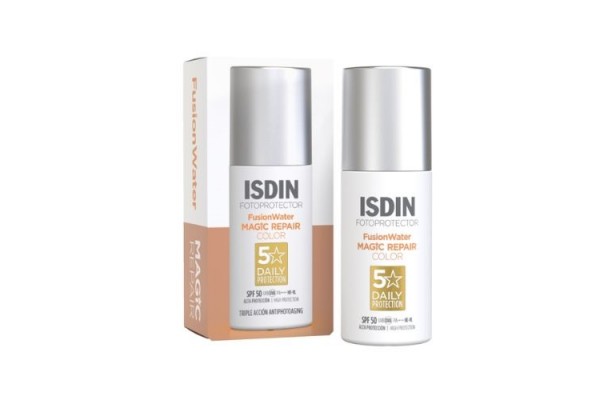 ISDIN FOTOPROTECTOR SPF50 FUSION WATER MAGIC REPAIR COLOR 50 ML