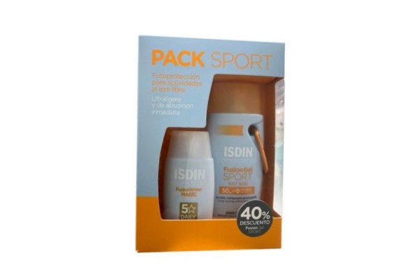 FOTOPROTECTOR ISDIN SPORT PACK ESPECIAL FUSION GEL WET SKIN + FUSION WATER