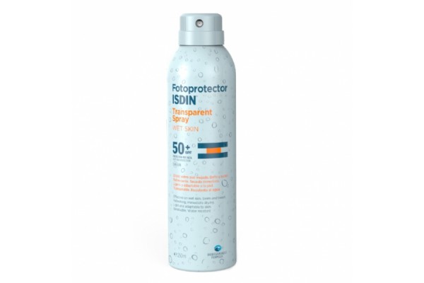 FOTOPROTECTOR ISDIN TRANSPARENT SPRAY WET SKIN 50+