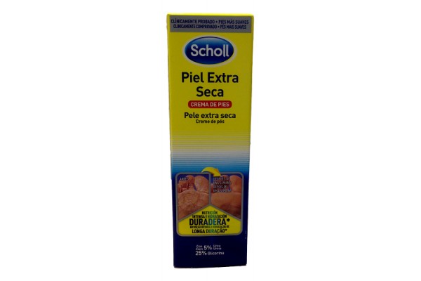 SCHOLL CREMA PIES PIEL EXTRA SECA 75 ML